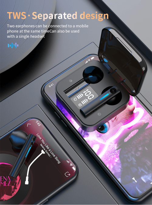 Bluetooth Earphones LED Wireless TWS with Microphone - My 2 buy