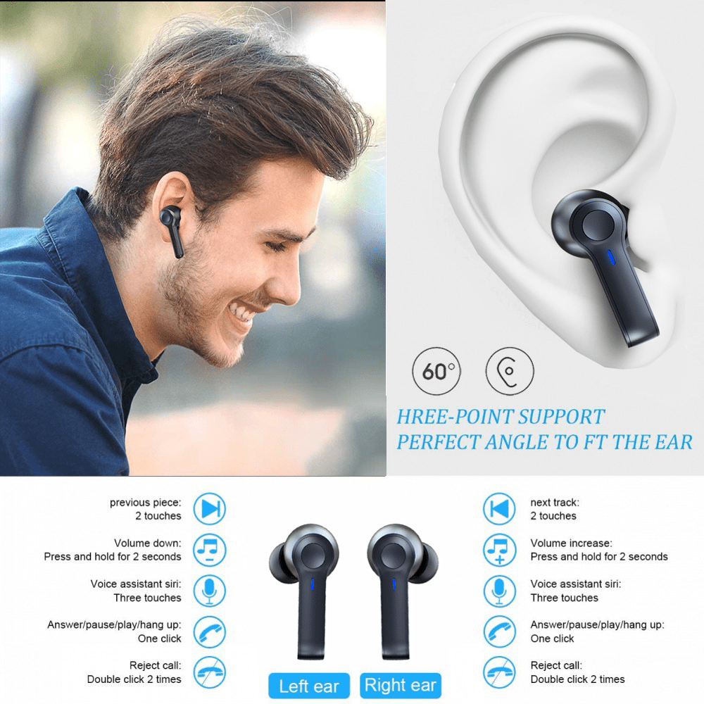 LED Display Wireless Earbuds TWS 5.0 Bluetooth Earphone - My 2 buyTech Accessories