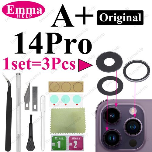 1 Set Original Sapphire Back Camera Lens Glass for iPhone 15 14 13 12 - My 2 buyOther
