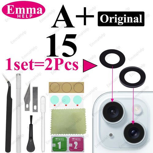 1 Set Original Sapphire Back Camera Lens Glass for iPhone 15 14 13 12 - My 2 buyOther