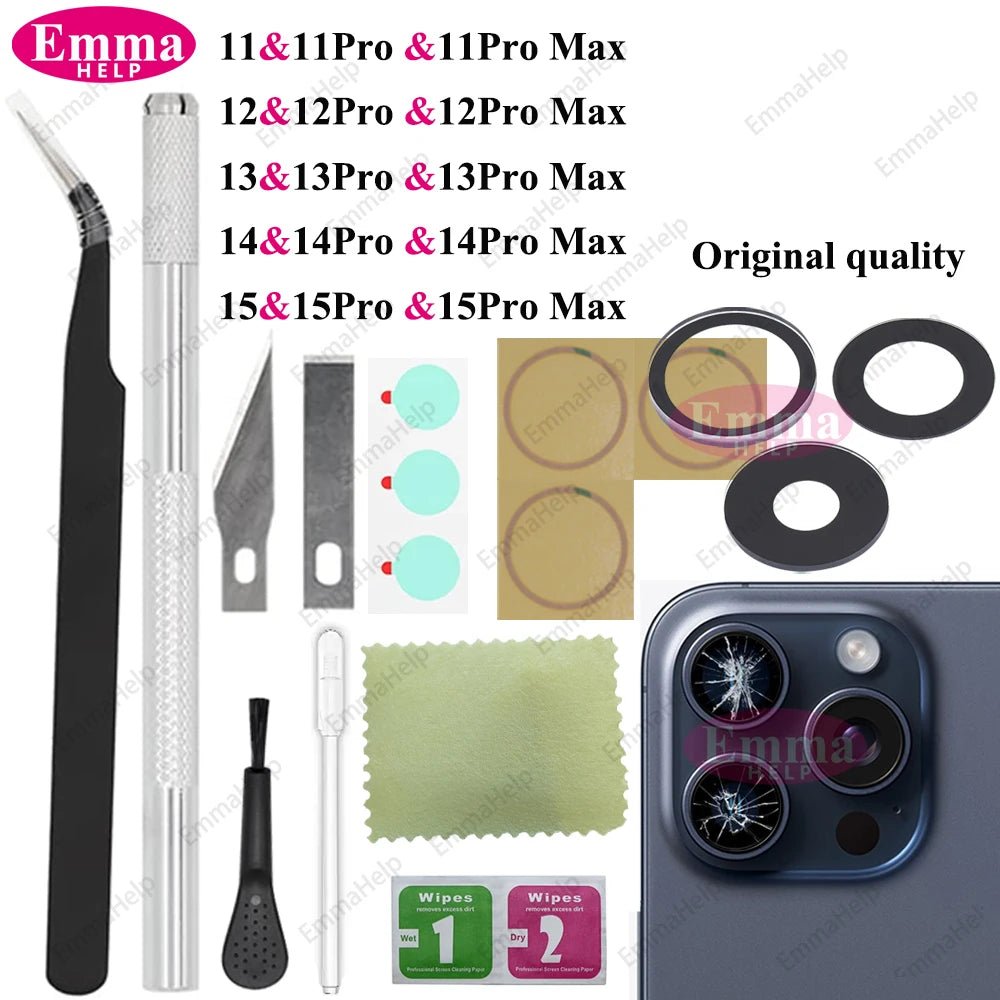 1 Set Original Sapphire Back Camera Lens Glass for iPhone 15 14 13 12 - My 2 buyOther