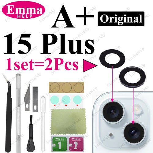 1 Set Original Sapphire Back Camera Lens Glass for iPhone 15 14 13 12 - My 2 buyOther