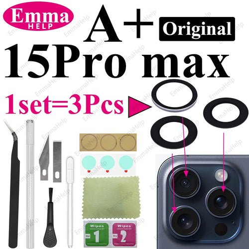 1 Set Original Sapphire Back Camera Lens Glass for iPhone 15 14 13 12 - My 2 buyOther