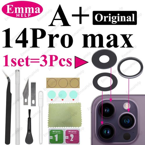 1 Set Original Sapphire Back Camera Lens Glass for iPhone 15 14 13 12 - My 2 buyOther