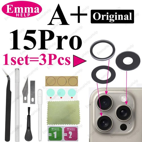 1 Set Original Sapphire Back Camera Lens Glass for iPhone 15 14 13 12 - My 2 buyOther