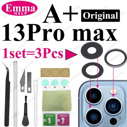 1 Set Original Sapphire Back Camera Lens Glass for iPhone 15 14 13 12 - My 2 buyOther