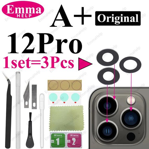 1 Set Original Sapphire Back Camera Lens Glass for iPhone 15 14 13 12 - My 2 buyOther