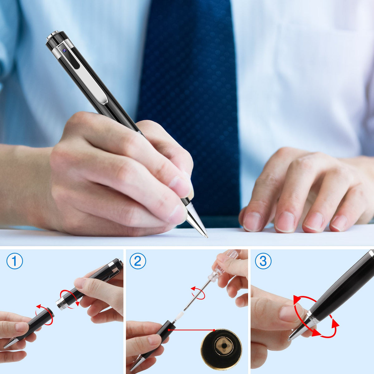 1080P HD Mini Camcorder Sports DV DVR Camcorder Hidden Camera Pen - My 2 buyAudio & Video