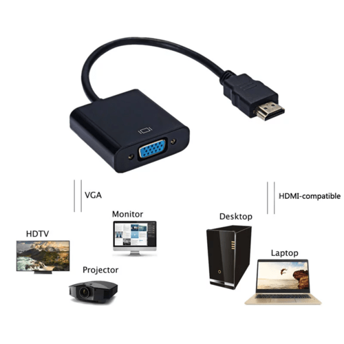 1080P HDMI-compatible to VGA Adapter For Xbox PS4 PC - My 2 buy