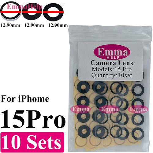 10Set A+ Back Camera Glass for iPhone 16 15 Pro Max 17 Air 14 Plus 13 - My 2 buyOther