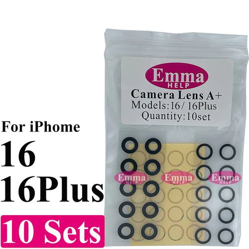 10Set A+ Back Camera Glass for iPhone 16 15 Pro Max 17 Air 14 Plus 13 - My 2 buyOther