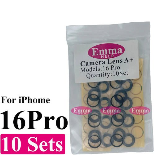 10Set A+ Back Camera Glass for iPhone 16 15 Pro Max 17 Air 14 Plus 13 - My 2 buyOther
