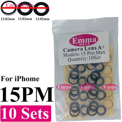 10Set A+ Back Camera Glass for iPhone 16 15 Pro Max 17 Air 14 Plus 13 - My 2 buyOther