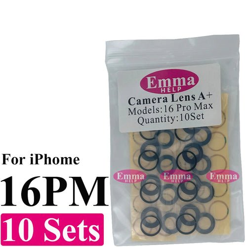 10Set A+ Back Camera Glass for iPhone 16 15 Pro Max 17 Air 14 Plus 13 - My 2 buyOther