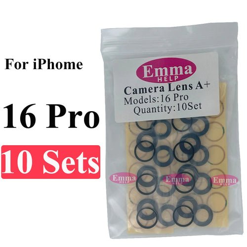 10set Back Camera Glass Lens Sticker for iPhone 16 15 Plus 14 13 12 11 - My 2 buyOther