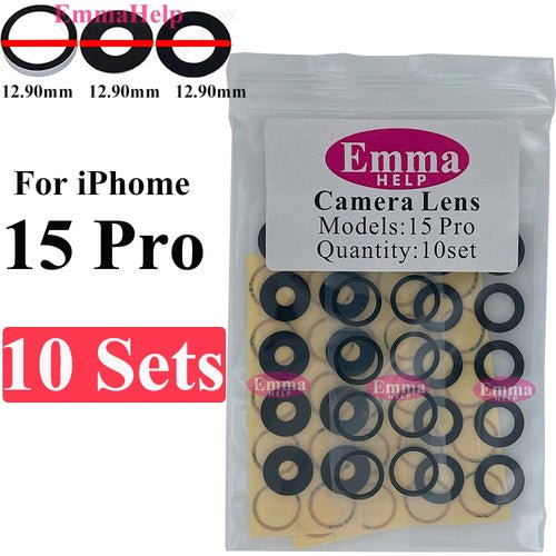 10set Back Camera Glass Lens Sticker for iPhone 16 15 Plus 14 13 12 11 - My 2 buyOther