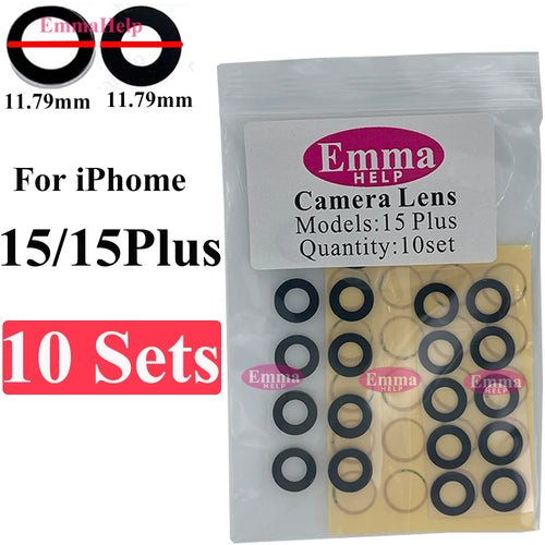 10set Back Camera Glass Lens Sticker for iPhone 16 15 Plus 14 13 12 11 - My 2 buyOther