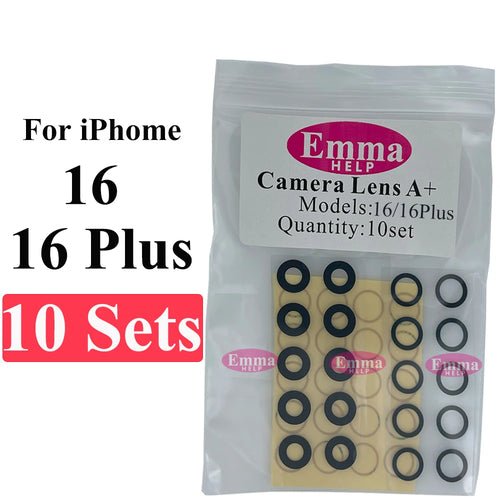 10set Back Camera Glass Lens Sticker for iPhone 16 15 Plus 14 13 12 11 - My 2 buyOther