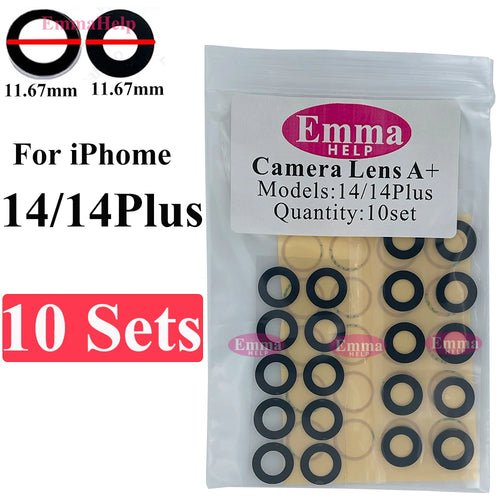 10set Back Camera Glass Lens Sticker for iPhone 16 15 Plus 14 13 12 11 - My 2 buyOther