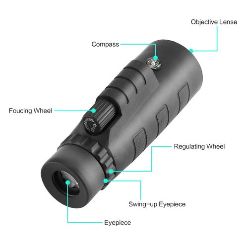 10X HD Optical Monocular Telescope with Phone Clip - My 2 buy