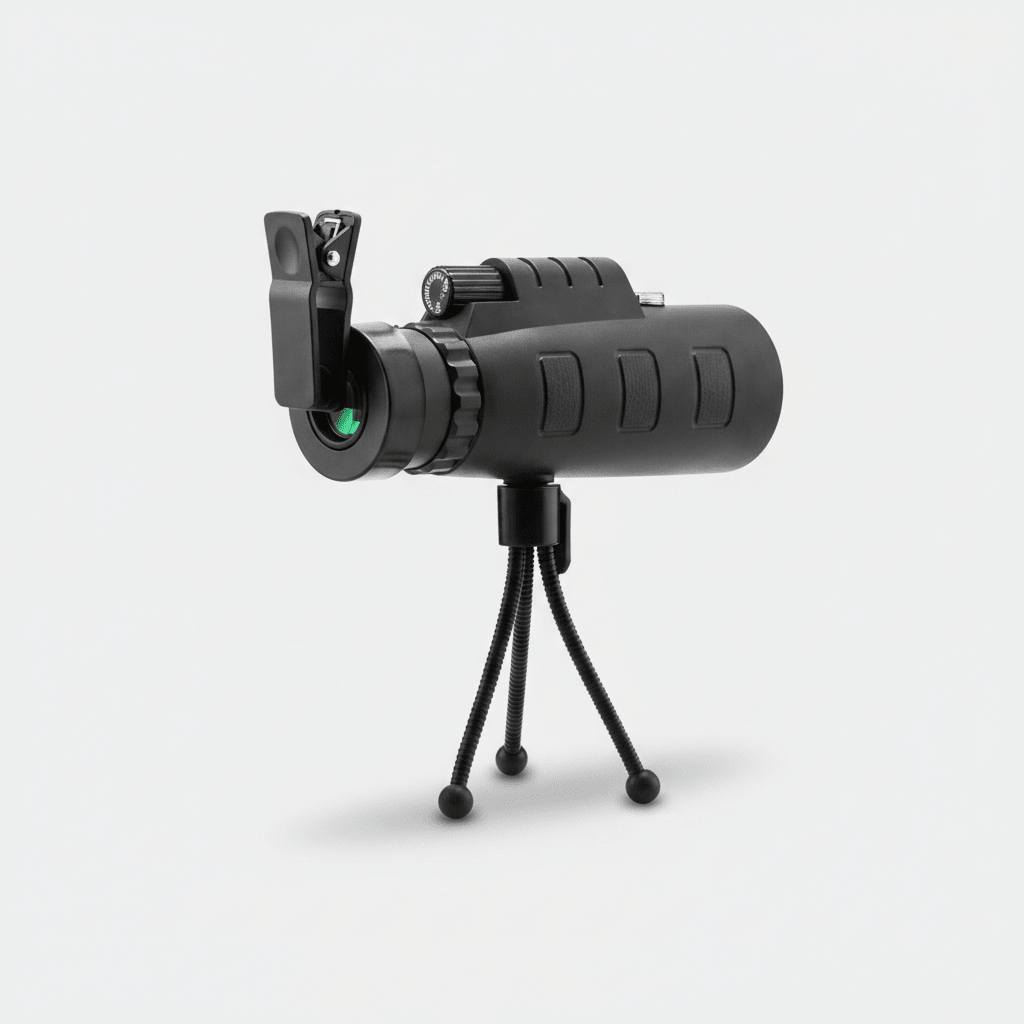10X HD Optical Monocular Telescope with Phone Clip - My 2 buy