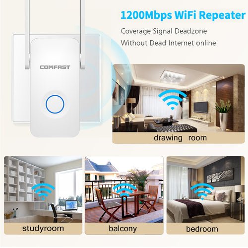 1200Mbps Extender Antenna Router Booster WiFi Extender Repeater - My 2 buy