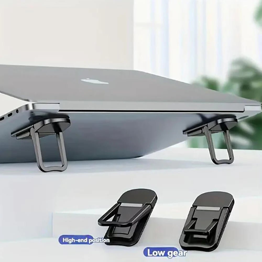 2Pcs Mini Foldable Laptop Stand Self-Adhesive Portable Keyboard Riser - My 2 buyOther