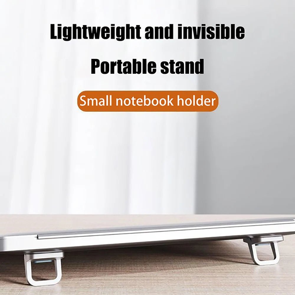 2Pcs Mini Foldable Laptop Stand Self-Adhesive Portable Keyboard Riser - My 2 buyOther