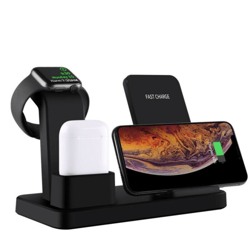 3-in-1 Fast Wireless Chargers Charging Pad for Mobile Phone/iWatch - My 2 buy