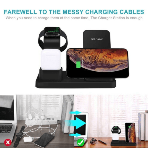 3-in-1 Fast Wireless Chargers Charging Pad for Mobile Phone/iWatch - My 2 buy