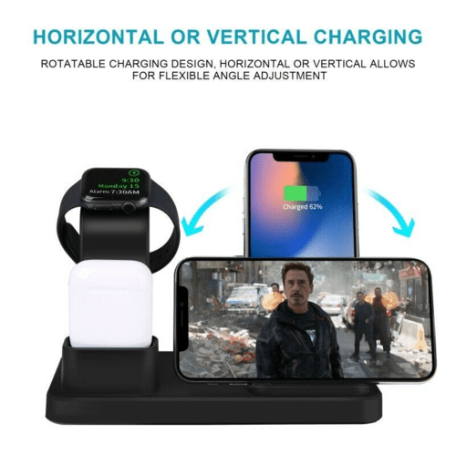 3-in-1 Fast Wireless Chargers Charging Pad for Mobile Phone/iWatch - My 2 buy