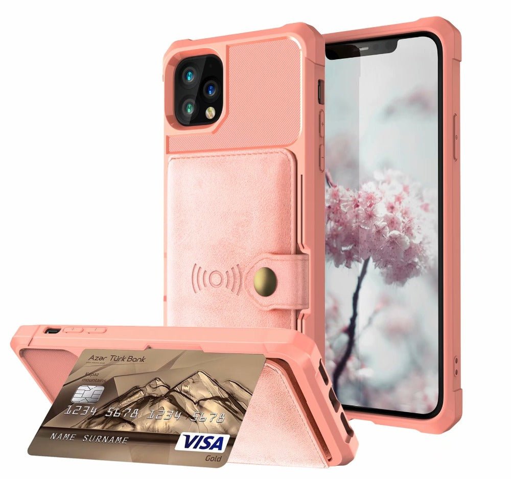 360 Protection Magnetic Leather Wallet Armor Case for iPhone - My 2 buyMobile & Laptop Accessories