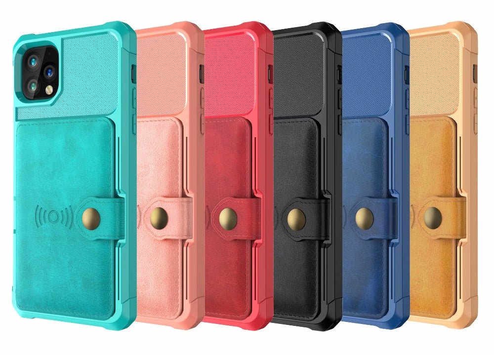 360 Protection Magnetic Leather Wallet Armor Case for iPhone - My 2 buyMobile & Laptop Accessories