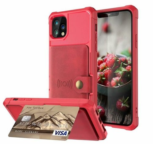 360 Protection Magnetic Leather Wallet Armor Case for iPhone - My 2 buyMobile & Laptop Accessories