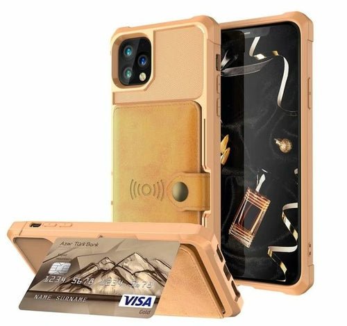 360 Protection Magnetic Leather Wallet Armor Case for iPhone - My 2 buyMobile & Laptop Accessories