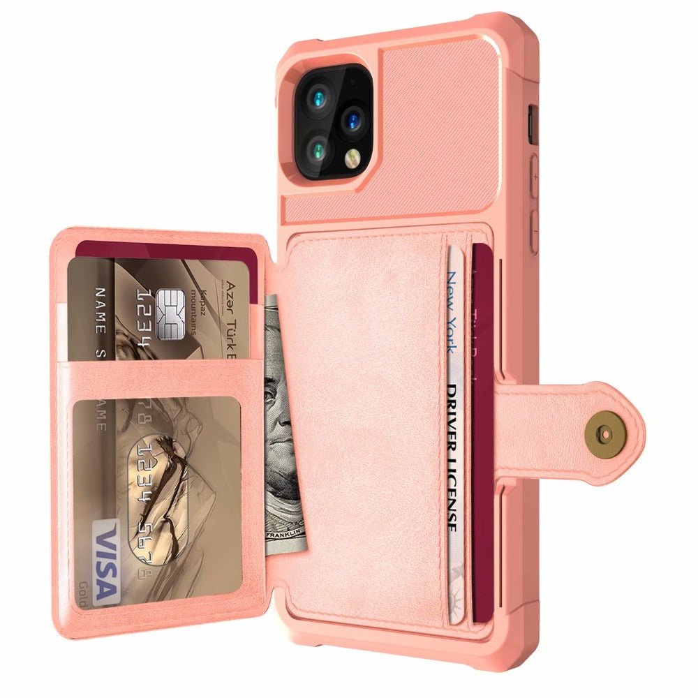 360 Protection Magnetic Leather Wallet Armor Case for iPhone - My 2 buyMobile & Laptop Accessories