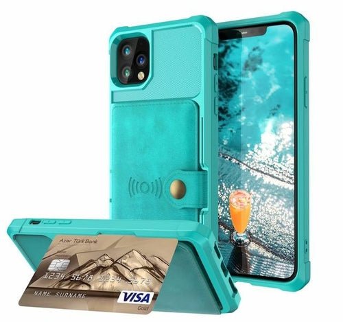 360 Protection Magnetic Leather Wallet Armor Case for iPhone - My 2 buyMobile & Laptop Accessories