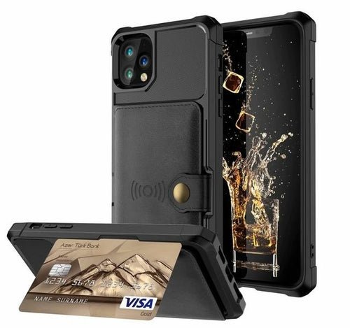 360 Protection Magnetic Leather Wallet Armor Case for iPhone - My 2 buyMobile & Laptop Accessories