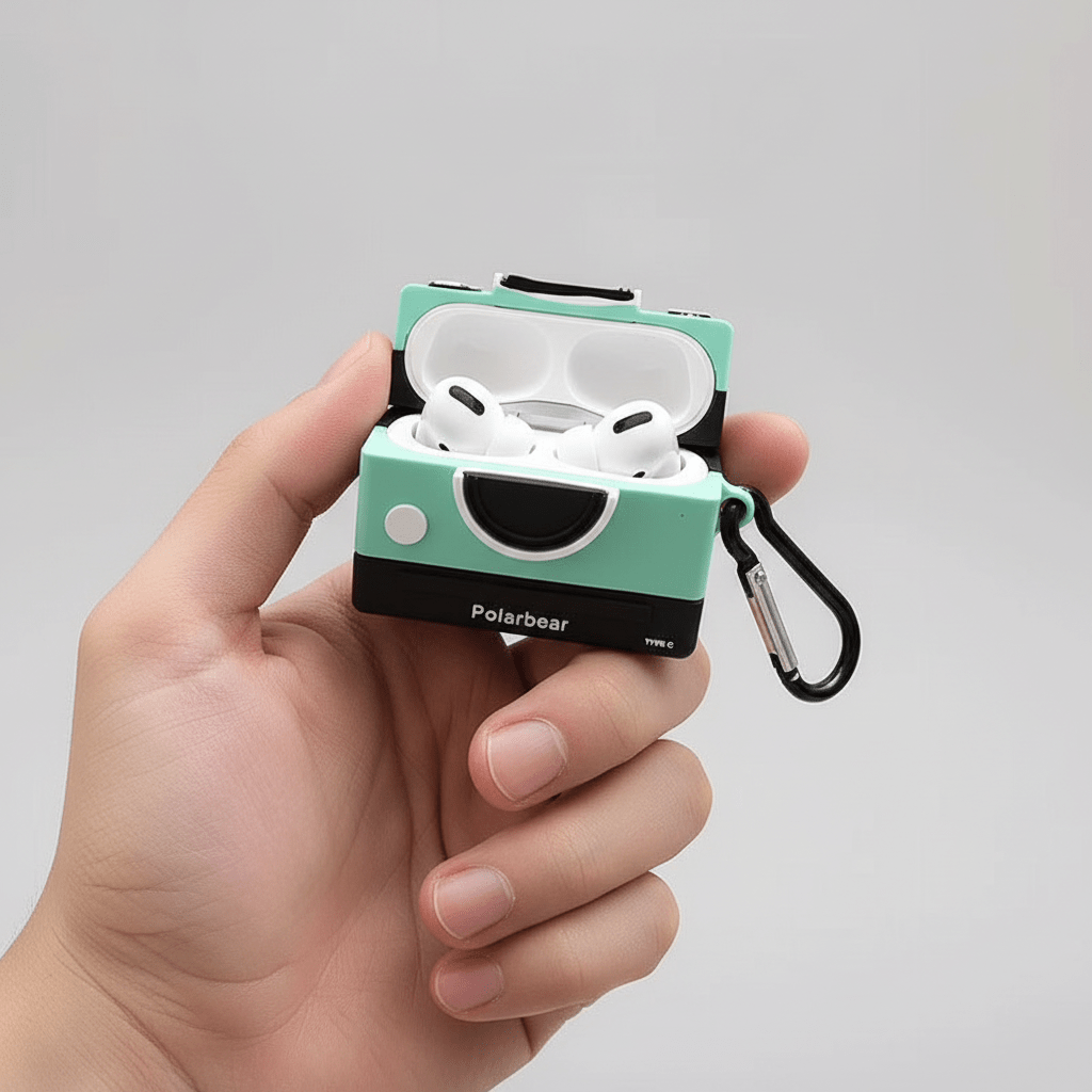 3D Cute Cartoon ins Camera Silicone Airpods Pro Case - My 2 buyCases & Covers