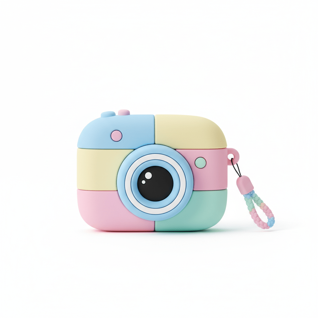 3D Cute Cartoon ins Camera Silicone Airpods Pro Case - My 2 buyCases & Covers