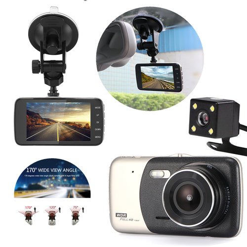4" Dual Lens 1080P FHD 1.0MP Dash Camera Car DVR - My 2 buy