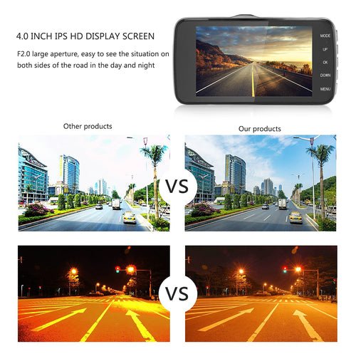 4" Dual Lens 1080P FHD 1.0MP Dash Camera Car DVR - My 2 buy