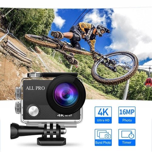 4K Waterproof All Digital UHD WiFi Camera + RF Remote And Accessories - My 2 buy