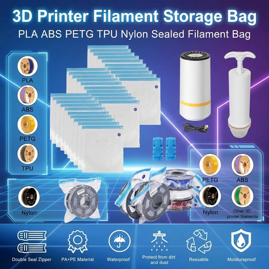 Filament Storage Bag PLA  ABS PETG TPU Nylon Sealed 3D Printer