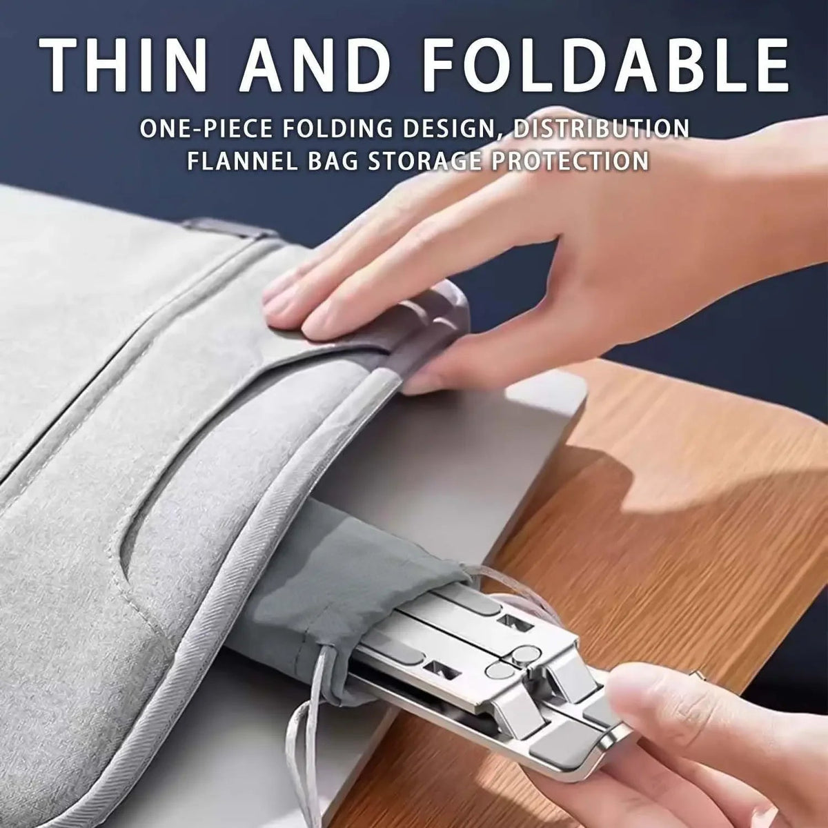 Adjustable Aluminum Laptop Stand - 6-Level Height, Foldable & Portable - My 2 buyOther