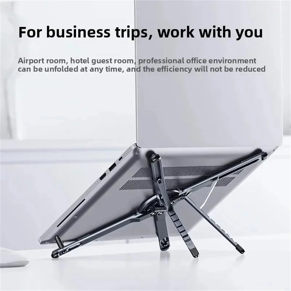 Aluminum Alloy Laptop Stand Foldable Magnetic Desk Phone Holder - My 2 buyOther