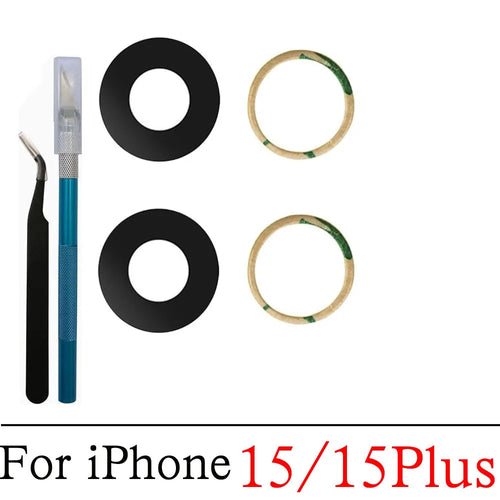 Back Camera Glass For iPhone 11 12 13 14 15 Plus MIni Pro Max Rear - My 2 buyOther