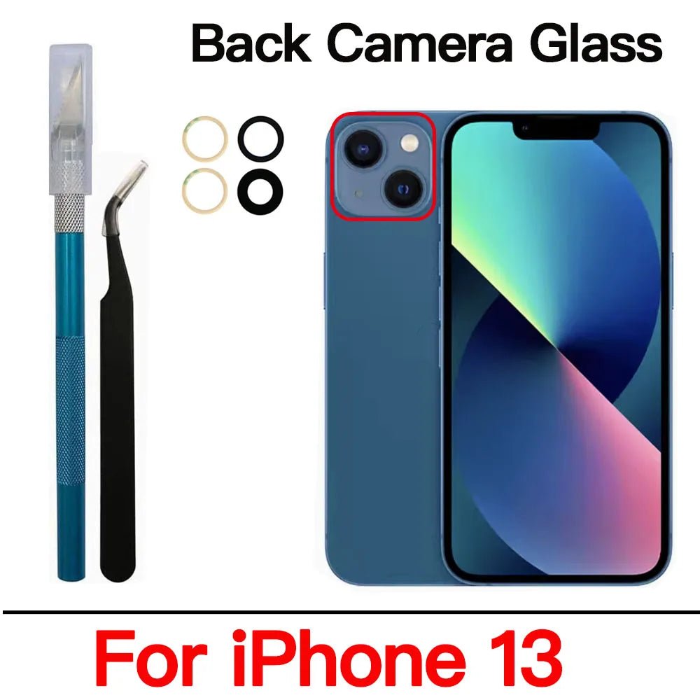 Back Camera Glass For iPhone 11 12 13 14 15 Plus MIni Pro Max Rear - My 2 buyOther