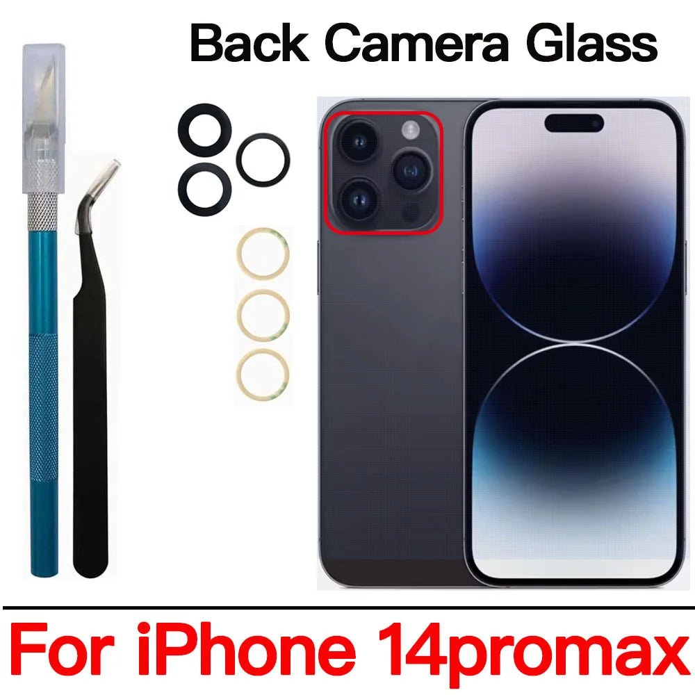 Back Camera Glass For iPhone 11 12 13 14 15 Plus MIni Pro Max Rear - My 2 buyOther