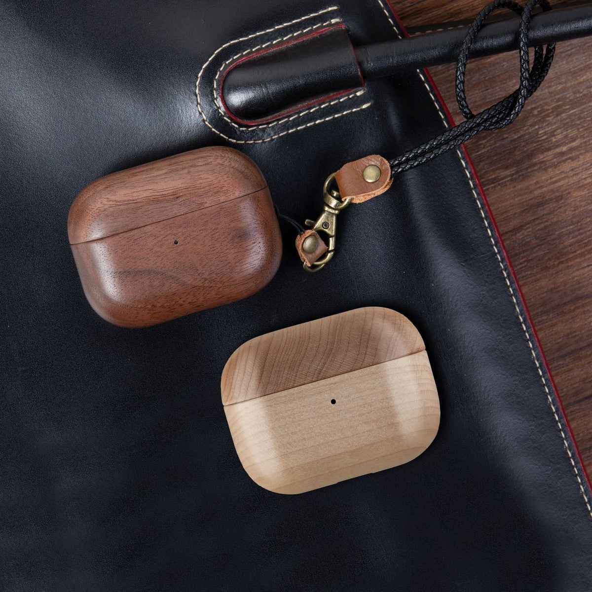 Back Cover Solid Wood Bluetooth Earphone Case - My 2 buyCases & Covers